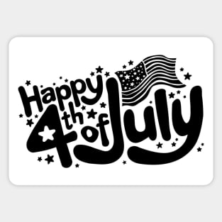 4th of July - 5 Sticker